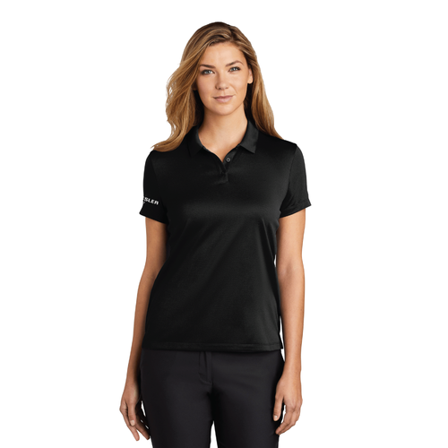 Nike Women's Dry Essential Solid Polo - BLACK image thumbnail