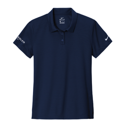 Image of Nike Women's Dry Essential Solid Polo - MIDNIGHT NAVY