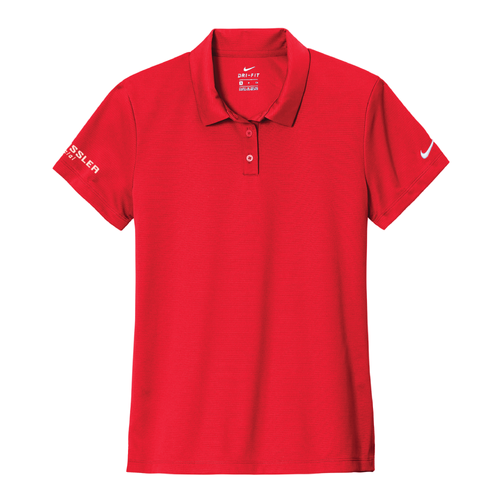 Nike Women's Dry Essential Solid Polo - UNIVERSITY RED image thumbnail