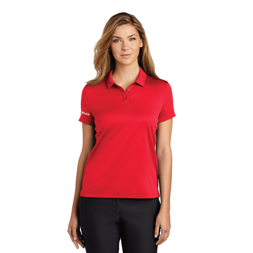 Nike Women's Dry Essential Solid Polo - UNIVERSITY RED image thumbnail