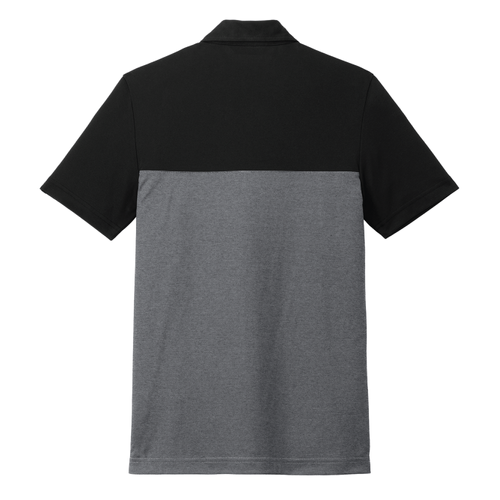 Travis Mathew Men's Sunset Blocked Polo - BLACK/DARK GREY HEATHER image thumbnail