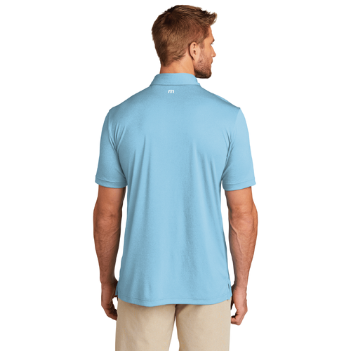 Travis Mathew Men's Coto Performance Polo - BRILLIANT BLUE HEATHER image thumbnail