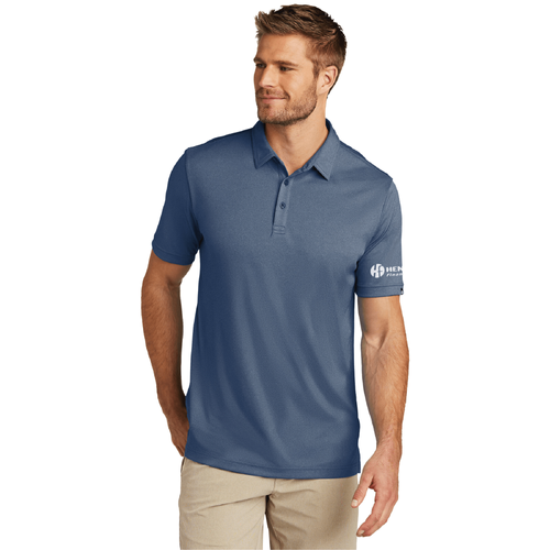 Travis Mathew Men's Coto Performance Polo - VINTAGE INDIGO/BLACK image thumbnail