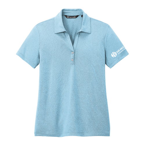 Travis Mathew Women's Coto Performance Polo - BRILLIANT BLUE HEATHER image thumbnail