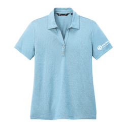 Image of Travis Mathew Women's Coto Performance Polo - BRILLIANT BLUE HEATHER