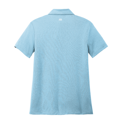 Travis Mathew Women's Coto Performance Polo - BRILLIANT BLUE HEATHER image thumbnail