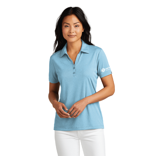 Travis Mathew Women's Coto Performance Polo - BRILLIANT BLUE HEATHER image thumbnail