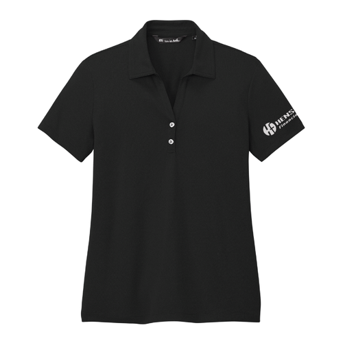 Travis Mathew Women's Coto Performance Polo - BLACK image thumbnail