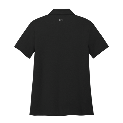 Travis Mathew Women's Coto Performance Polo - BLACK image thumbnail
