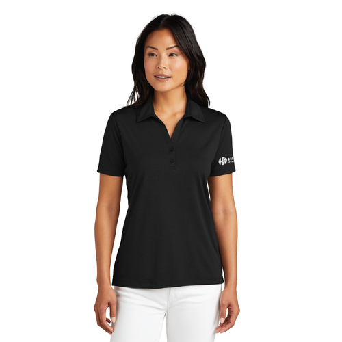 Travis Mathew Women's Coto Performance Polo - BLACK image thumbnail