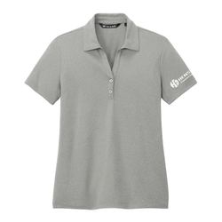 Image of Travis Mathew Women's Coto Performance Polo - QUIET SHADE GREY HEATHER