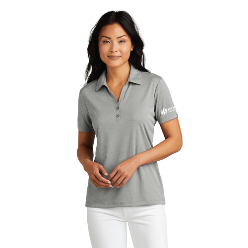 Travis Mathew Women's Coto Performance Polo - QUIET SHADE GREY HEATHER image thumbnail