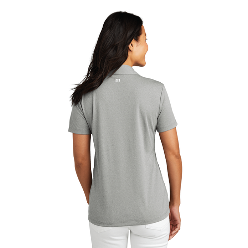 Travis Mathew Women's Coto Performance Polo - QUIET SHADE GREY HEATHER image thumbnail