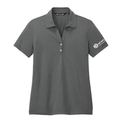 Image of Travis Mathew Women's Coto Performance Polo - QUIET SHADE GREY/BLACK