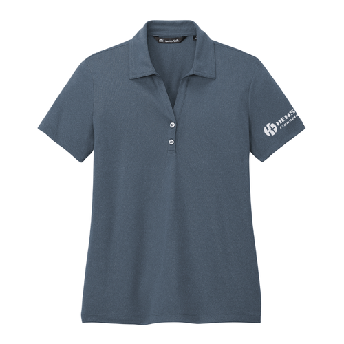 Travis Mathew Women's Coto Performance Polo - VINTAGE INDIGO/BLACK image thumbnail