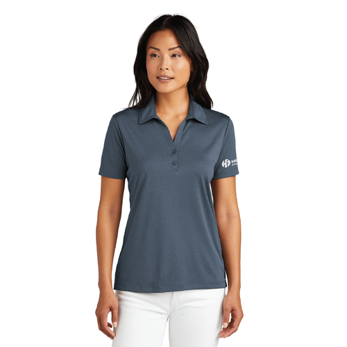 Travis Mathew Women's Coto Performance Polo - VINTAGE INDIGO/BLACK image thumbnail