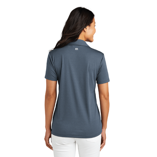 Travis Mathew Women's Coto Performance Polo - VINTAGE INDIGO/BLACK image thumbnail