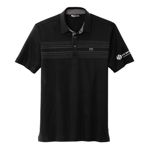 Travis Mathew Men's Monterey Chest Stripe Polo - BLACK image thumbnail