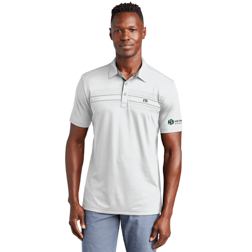 Travis Mathew Men's Monterey Chest Stripe Polo - WHITE image thumbnail