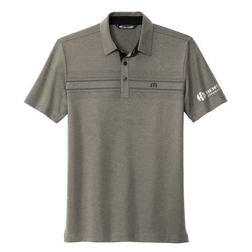 Travis Mathew Men's Monterey Chest Stripe Polo - QUIET SHADE GREY image thumbnail