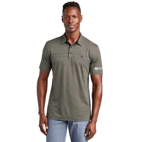 Travis Mathew Men's Monterey Chest Stripe Polo - QUIET SHADE GREY image thumbnail