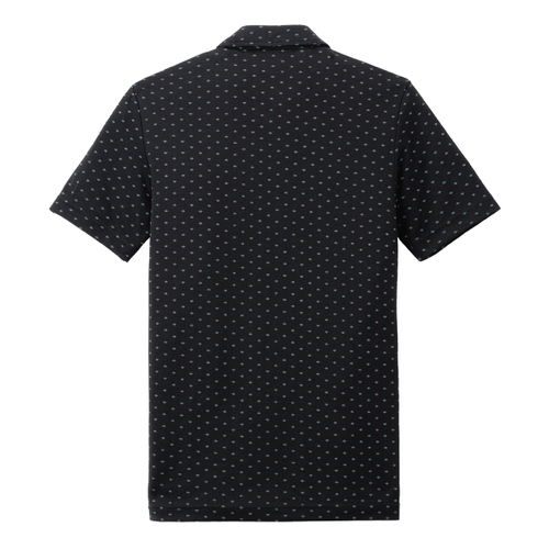 Travis Mathew Men's Oceanside Geo Polo - BLACK/AEGEAN BLUE image thumbnail