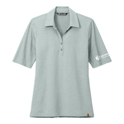 Image of Travis Mathew Women's Sunsetters Polo - BALSAM GREEN HEATHER