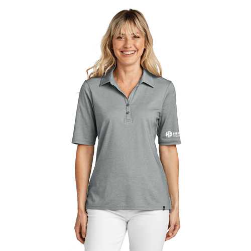 Travis Mathew Women's Sunsetters Polo - GREY HEATHER image thumbnail