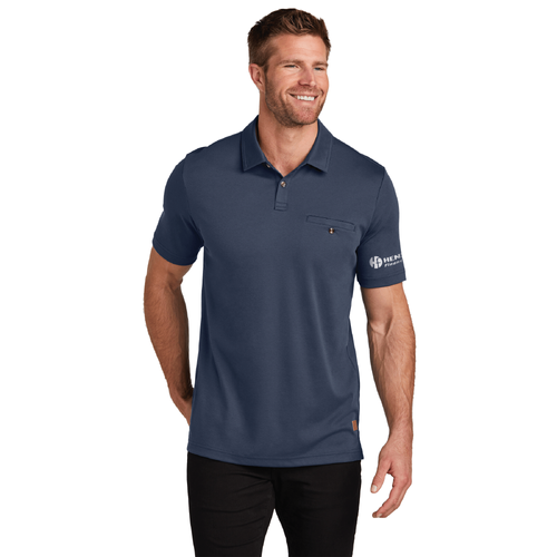 Travis Mathew Men's Sunsetters Pocket Polo - BLUE NIGHTS image thumbnail