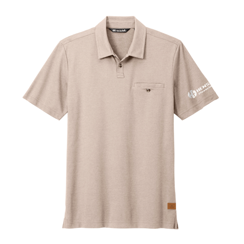 Travis Mathew Men's Sunsetters Pocket Polo - PORTABELLA HEATHER image thumbnail
