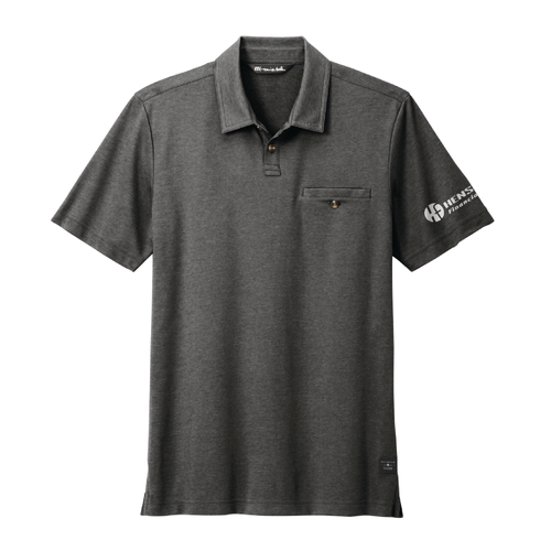 Travis Mathew Men's Sunsetters Pocket Polo - BLACK HEATHER image thumbnail
