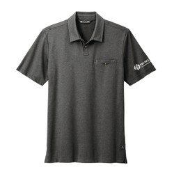 Image of Travis Mathew Men's Sunsetters Pocket Polo - BLACK HEATHER
