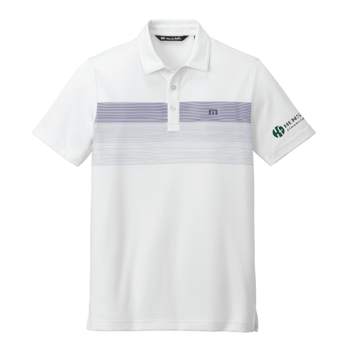 Travis Mathew Men's Coastal Chest Stripe Polo - WHITE image thumbnail
