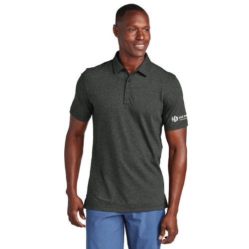 Travis Mathew Men's Sunnyvale Polo - BLACK HEATHER image thumbnail