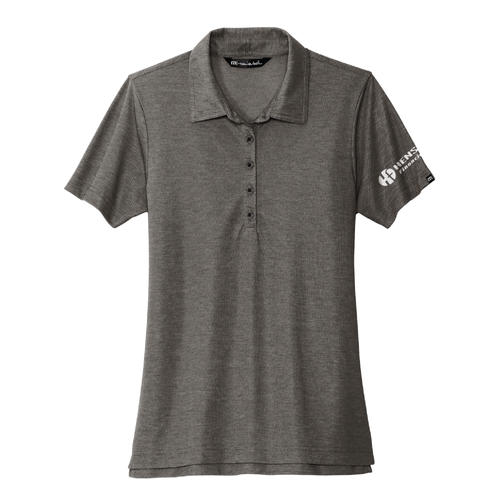 Travis Mathew Women's Oceanside Heather Polo - BLACK HEATHER image thumbnail