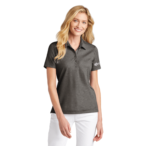 Travis Mathew Women's Oceanside Heather Polo - BLACK HEATHER image thumbnail