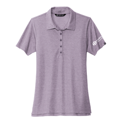 Image of Travis Mathew Women's Oceanside Heather Polo - PURPLE SAGE HEATHER