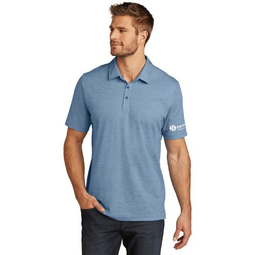 Travis Mathew Men's Oceanside Heather Polo - CLASSIC BLUE HEATHER image thumbnail