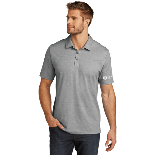 Travis Mathew Men's Oceanside Heather Polo - QUIET SHADE HEATHER image thumbnail