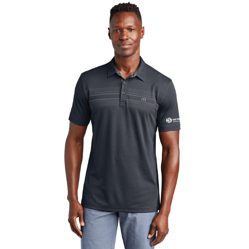 Travis Mathew Men's Monterey Chest Stripe Polo - BLUE NIGHTS image thumbnail