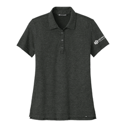 Image of Travis Mathew Women's Sunnyvale Polo - BLACK HEATHER