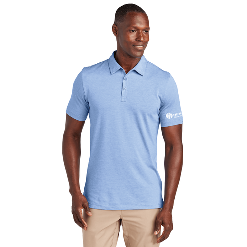 Travis Mathew Men's Sunnyvale Polo - STRONG BLUE HEATHER image thumbnail