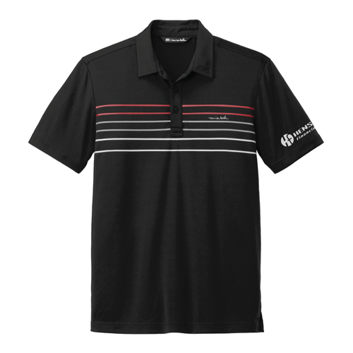 Travis Mathew Men's Coto Performance Chest Stripe Polo - BLACK image thumbnail