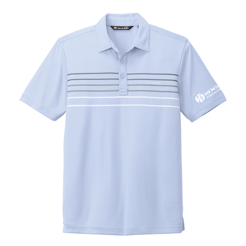 Travis Mathew Men's Coto Performance Chest Stripe Polo - KENTUCKY BLUE HEATHER image thumbnail
