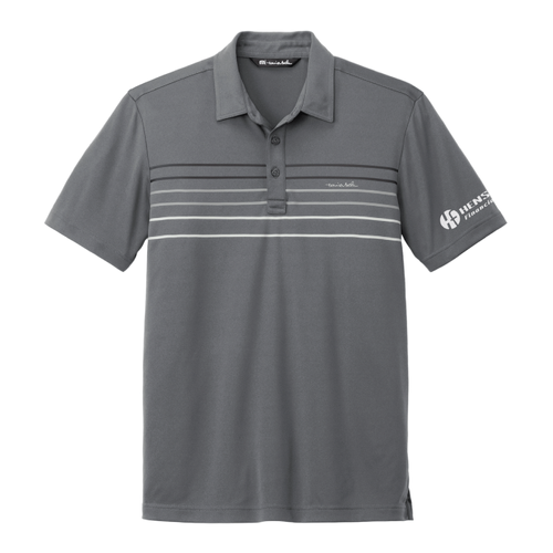 Travis Mathew Men's Coto Performance Chest Stripe Polo - DARK GREY image thumbnail
