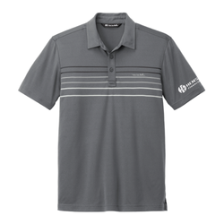 Image of Travis Mathew Men's Coto Performance Chest Stripe Polo - DARK GREY