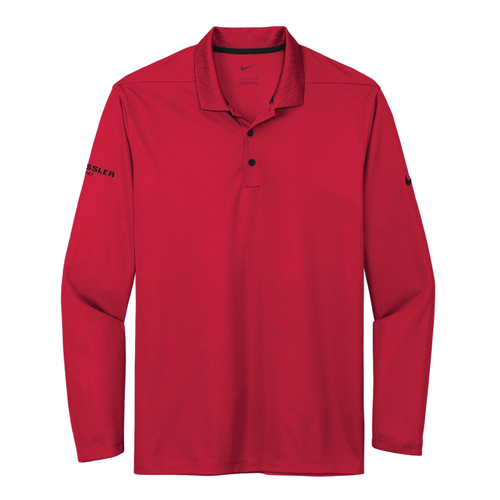 Nike Men's Dri-FIT Micro Pique 2.0 Long Sleeve Polo - UNIVERSITY RED image thumbnail