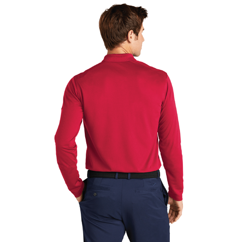 Nike Men's Dri-FIT Micro Pique 2.0 Long Sleeve Polo - UNIVERSITY RED image thumbnail