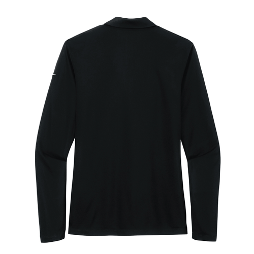 Nike Women's Dri-FIT Micro Pique 2.0 Long Sleeve Polo - BLACK image thumbnail