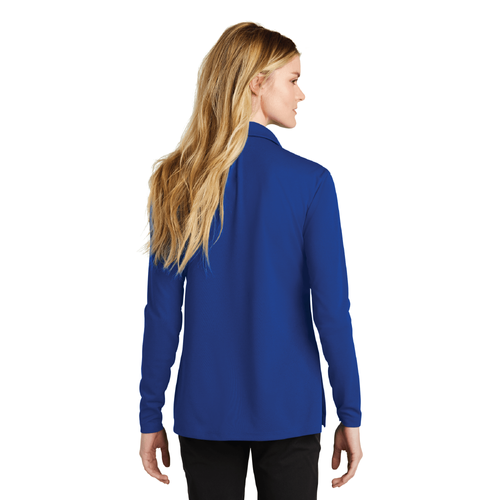 Nike Women's Dri-FIT Micro Pique 2.0 Long Sleeve Polo - GAME ROYAL image thumbnail